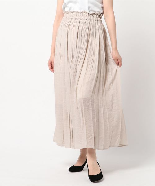 rps（アールピーエス）の「スラブ消しプリーツスカート（スカート・レディース・ブラック/グレイッシュベージュ/グリーン/ブルー/マスタード・M）」の20枚目の写真