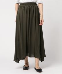 イレギュラーヘムロングスカート