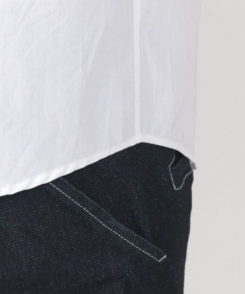 FRAPBOIS(フラボア)の「シールシャツ(シャツ/ブラウス・レディース・ホワイト/ブラック・1/2)」の6枚目の写真