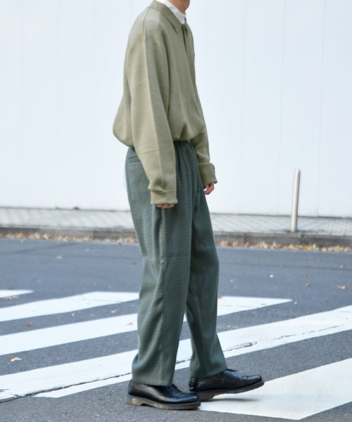 kutir(クティール)の「ポロニット(ニット/セーター・メンズ・ライトグレー/ダークグリーン/ダークブラウン・MEDIUM/LARGE)」の21枚目の写真