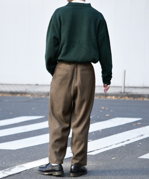 kutir(クティール)の「ポロニット(ニット/セーター・メンズ・ライトグレー/ダークグリーン/ダークブラウン・MEDIUM/LARGE)」の13枚目の写真