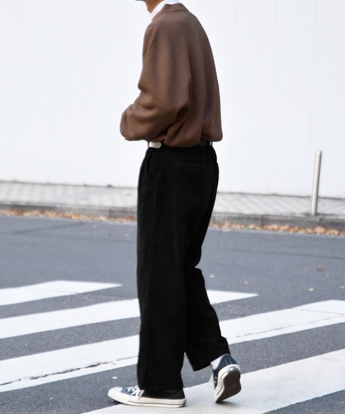 kutir(クティール)の「ポロニット(ニット/セーター・メンズ・ライトグレー/ダークグリーン/ダークブラウン・MEDIUM/LARGE)」の14枚目の写真