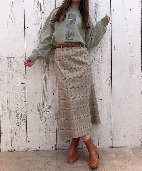 one after another NICE CLAUP（ワンアフターアナザーナイスクラップ）の「アソートスウェット（Tシャツ/カットソー・レディース・ベージュ/アイボリー/ミント/モカ・FREE）」の19枚目の写真
