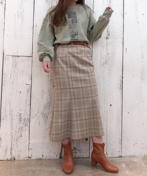 one after another NICE CLAUP（ワンアフターアナザーナイスクラップ）の「アソートスウェット（Tシャツ/カットソー・レディース・ベージュ/アイボリー/ミント/モカ・FREE）」の20枚目の写真
