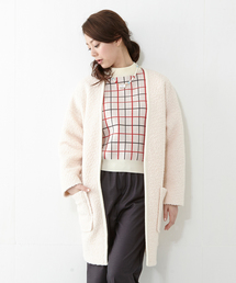 Ray BEAMS | Ray BEAMS / ブークレガウンコート(その他アウター)