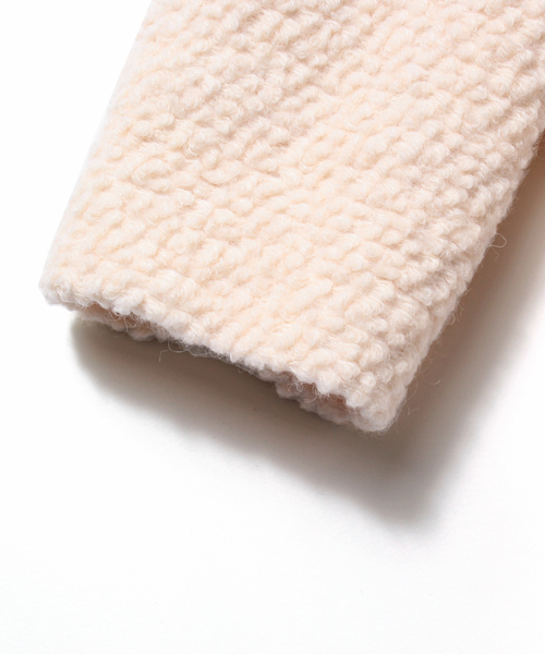 Ray BEAMS（レイビームス）の「Ray BEAMS / ブークレガウンコート（その他アウター・レディース・オフホワイト/ブラック・ONE SIZE）」の5枚目の写真