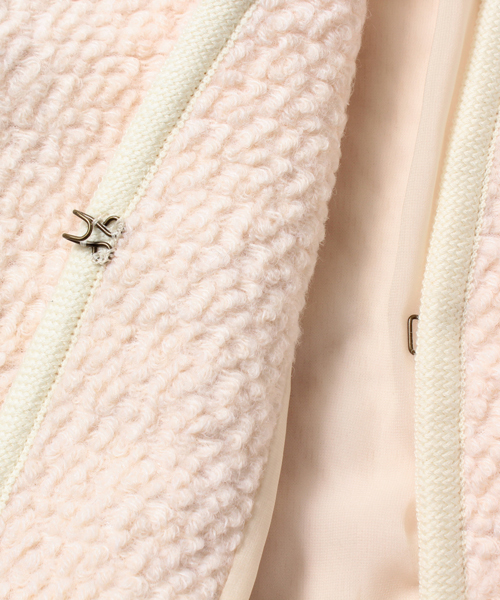 Ray BEAMS（レイビームス）の「Ray BEAMS / ブークレガウンコート（その他アウター・レディース・オフホワイト/ブラック・ONE SIZE）」の7枚目の写真