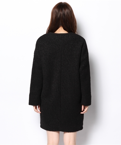 Ray BEAMS（レイビームス）の「Ray BEAMS / ブークレガウンコート（その他アウター・レディース・オフホワイト/ブラック・ONE SIZE）」の20枚目の写真