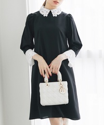 tocco closet | フラワーカットワーク刺繍切替ワンピース(ワンピース)
