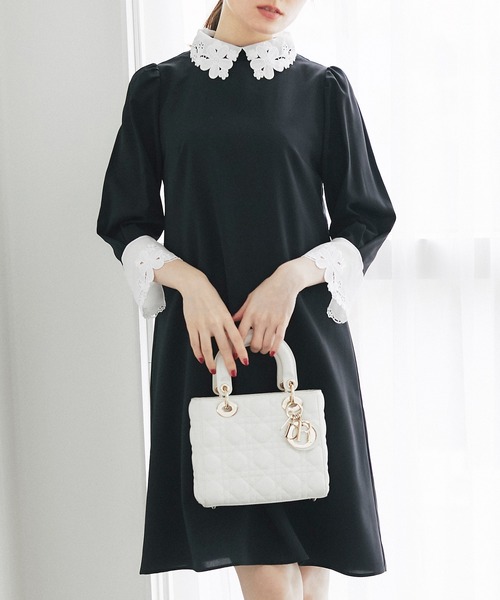 フラワーカットワーク刺繍切替ワンピース ワンピース Tocco Closet トッコ クローゼット のファッション通販 Zozotown