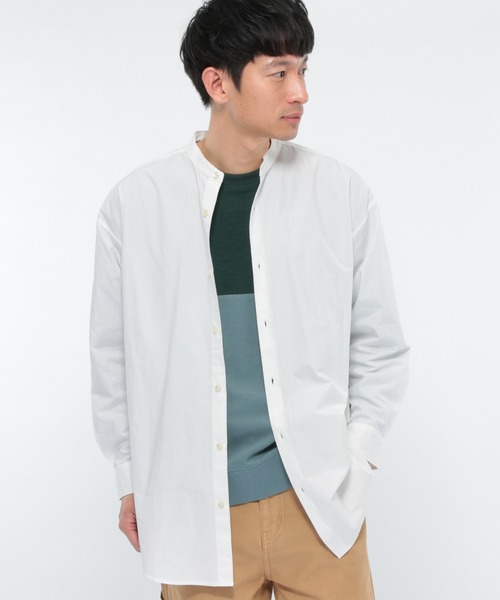 LAKOLE（ラコレ）の「USAダンプロングシャツ / LAKOLE（シャツ/ブラウス・メンズ・ホワイト/ブラック/サンドグレー・MEDIUM/LARGE）」の2枚目の写真