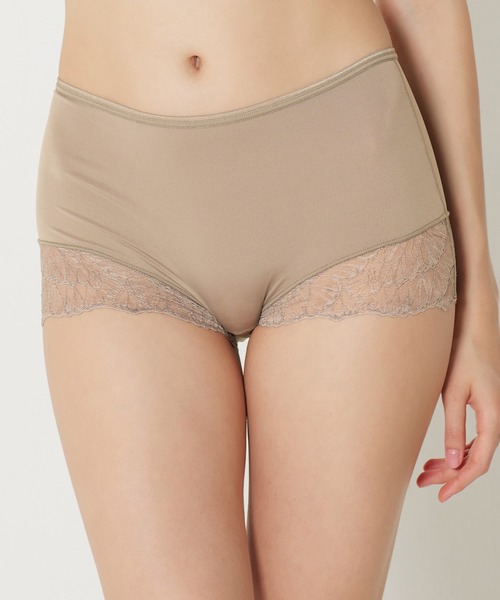 HEAVEN Japan（ヘヴンジャパン）の「すっぽりショーツ 深履きショーツ（ショーツ・レディース・ブラック/ライトピンク/ライラック/ベージュ/ローズ/ライトグリーン/ライトパープル/ネイビー/ブルー系その他/ピンク系その他/レモンイエロー/スカイブルー系/レッドパープル/ボルドー/チャコール/ライトベージュ/ピンク/ブラック系その他/ベージュ系その他/ライトアッシュグレー・LL/L/M/3L）」の3枚目の写真