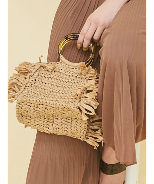 RESEXXY（リゼクシー）の「べっ甲ハンドルバッグ（ハンドバッグ・レディース・ベージュ/ブラウン・FREE）」の2枚目の写真