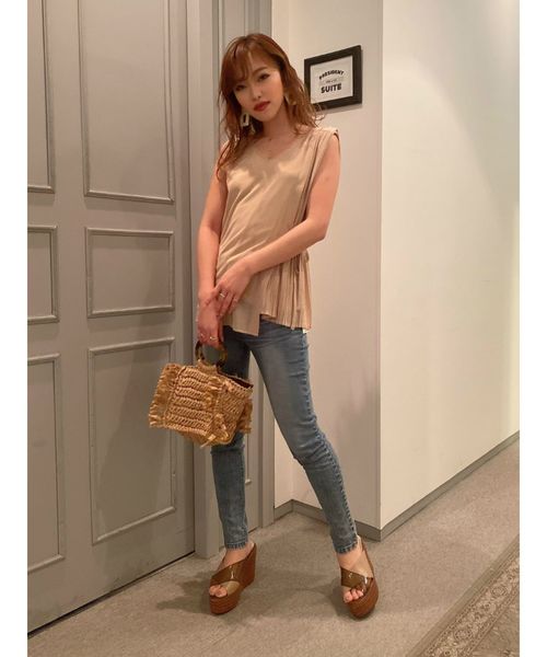 RESEXXY（リゼクシー）の「べっ甲ハンドルバッグ（ハンドバッグ・レディース・ベージュ/ブラウン・FREE）」の3枚目の写真