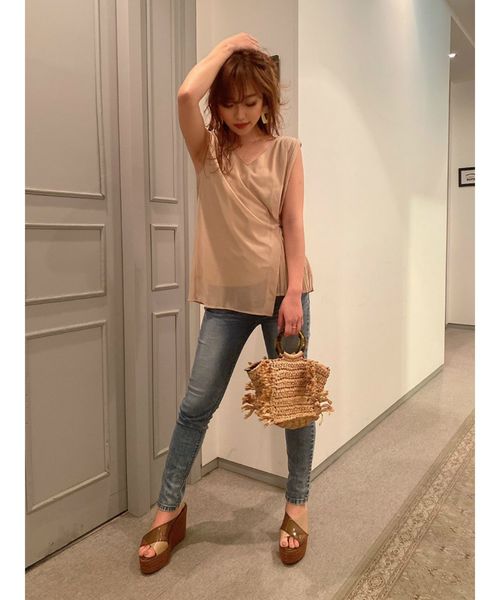 RESEXXY（リゼクシー）の「べっ甲ハンドルバッグ（ハンドバッグ・レディース・ベージュ/ブラウン・FREE）」の15枚目の写真