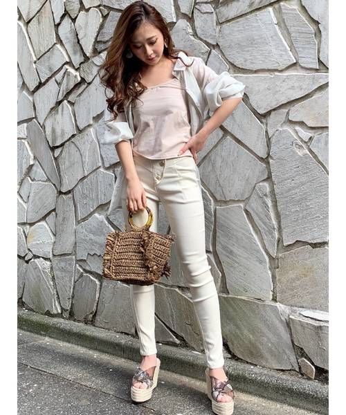 RESEXXY（リゼクシー）の「べっ甲ハンドルバッグ（ハンドバッグ・レディース・ベージュ/ブラウン・FREE）」の11枚目の写真