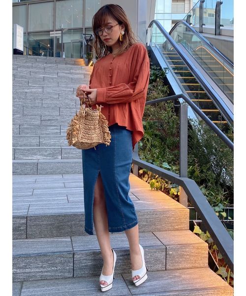 RESEXXY（リゼクシー）の「べっ甲ハンドルバッグ（ハンドバッグ・レディース・ベージュ/ブラウン・FREE）」の4枚目の写真