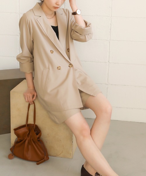 Bab（バブ）の「【WEB限定】コットンリネンハーフパンツ/リネンブレンドコンパクトキュロットショートパンツ（その他パンツ・レディース・ブラック/ベージュ・38）」の9枚目の写真