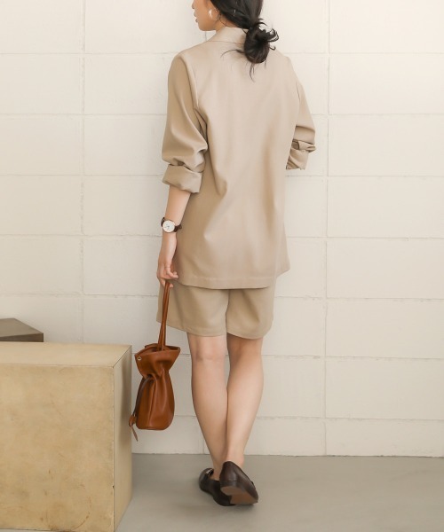 Bab（バブ）の「【WEB限定】コットンリネンハーフパンツ/リネンブレンドコンパクトキュロットショートパンツ（その他パンツ・レディース・ブラック/ベージュ・38）」の11枚目の写真