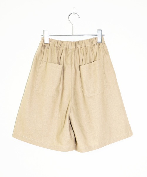 Bab（バブ）の「【WEB限定】コットンリネンハーフパンツ/リネンブレンドコンパクトキュロットショートパンツ（その他パンツ・レディース・ブラック/ベージュ・38）」の6枚目の写真