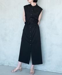 Aunt Marie's | AUNT MARIE’S　バンドカラーノースリジレワンピース(ワンピース)