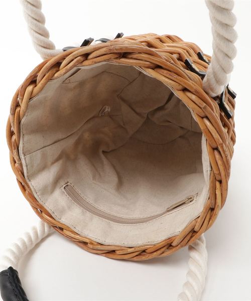 ikot ベージュ オーバル型 かごバッグ ikot ベージュ オーバル型 かごバッグ ikot かごバッグ ベージュ 新品