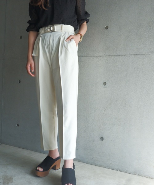 FUN.TRINITY(ファン トリニティー)の「カラーテーパードパンツ(その他パンツ・レディース・パープル/アイボリー/ミント/ブルー・M)」の11枚目の写真