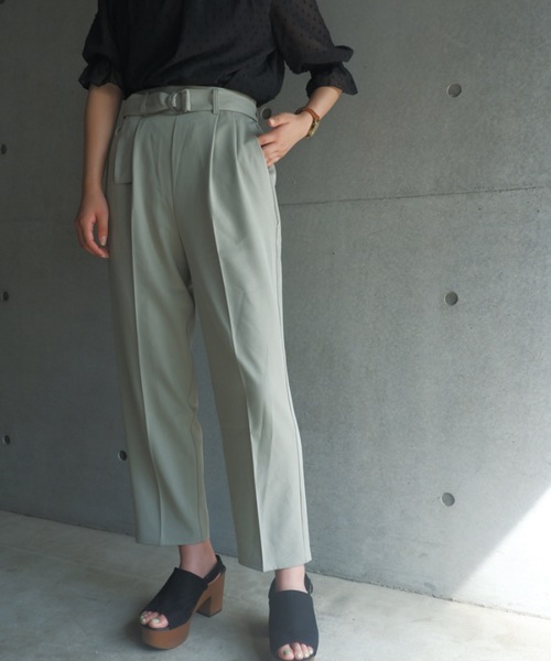 FUN.TRINITY(ファン トリニティー)の「カラーテーパードパンツ(その他パンツ・レディース・パープル/アイボリー/ミント/ブルー・M)」の16枚目の写真