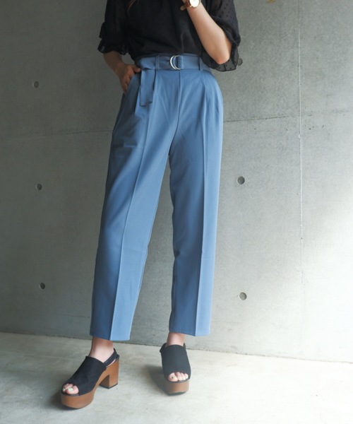 FUN.TRINITY(ファン トリニティー)の「カラーテーパードパンツ(その他パンツ・レディース・パープル/アイボリー/ミント/ブルー・M)」の21枚目の写真