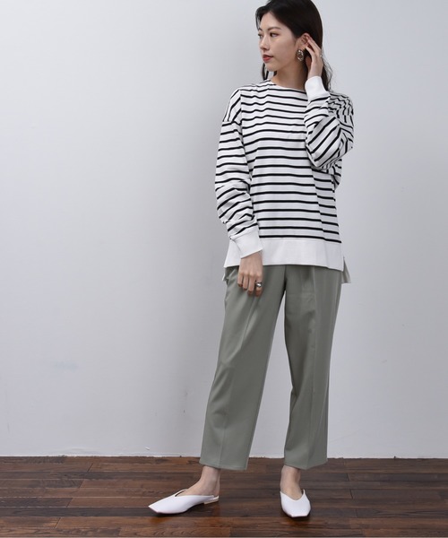 FUN.TRINITY(ファン トリニティー)の「カラーテーパードパンツ(その他パンツ・レディース・パープル/アイボリー/ミント/ブルー・M)」の14枚目の写真