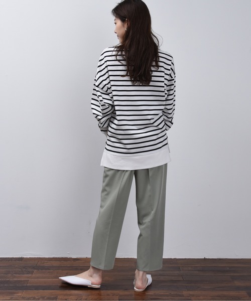 FUN.TRINITY(ファン トリニティー)の「カラーテーパードパンツ(その他パンツ・レディース・パープル/アイボリー/ミント/ブルー・M)」の15枚目の写真