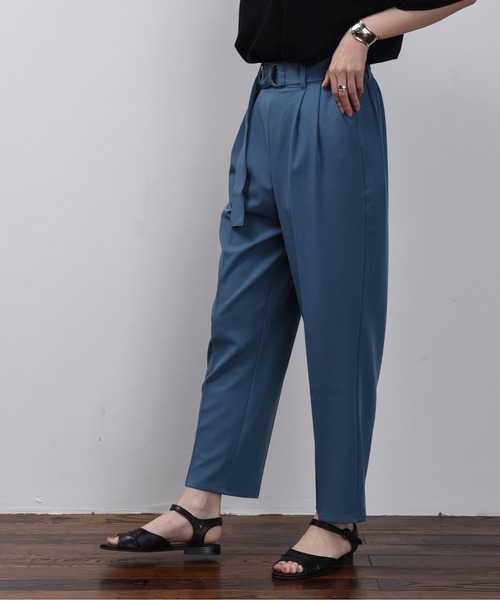 FUN.TRINITY(ファン トリニティー)の「カラーテーパードパンツ(その他パンツ・レディース・パープル/アイボリー/ミント/ブルー・M)」の18枚目の写真