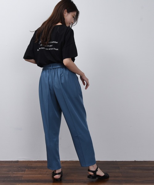 FUN.TRINITY(ファン トリニティー)の「カラーテーパードパンツ(その他パンツ・レディース・パープル/アイボリー/ミント/ブルー・M)」の20枚目の写真