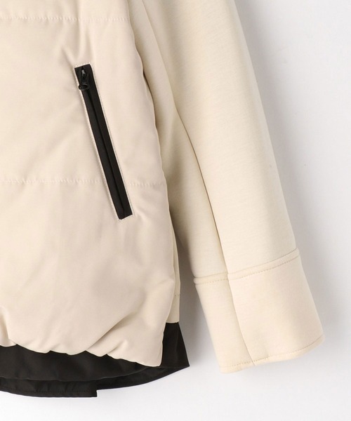 セール バイカラー中わたブルゾン ブルゾン Nicole Nicole White ニコルホワイト のファッション