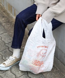 Fashion Letter | 巾着付きシワエコバッグ(エコバッグ/サブバッグ)