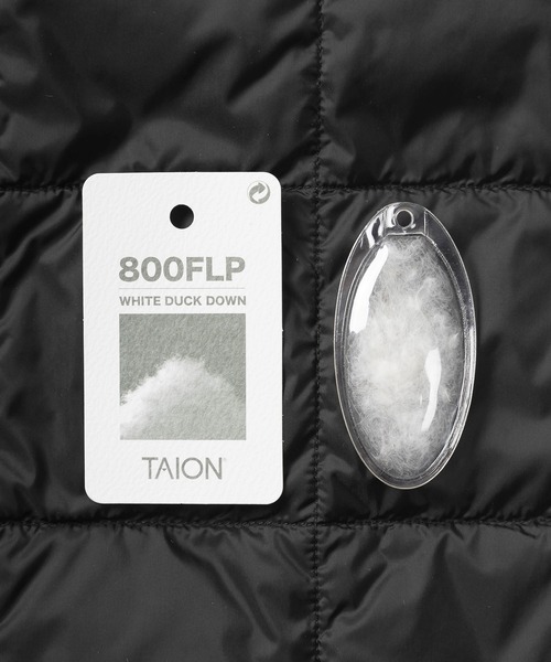 TAION（タイオン）の「【TAION/タイオン】インナーダウンベスト Vネックボダン/【撥水】（ダウンベスト・メンズ・グレー/カーキ/レッド/ブラック/ベージュ/オリーブ/オフホワイト/ネイビー/チャコールグレー/ダークネイビー/グリーン系その他・L/XL/M）」の21枚目の写真