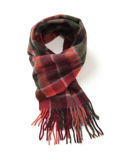 BEAMS PLUS（ビームスプラス）の「BEGG×BEAMS PLUS / 別注 タータンチェック柄 マフラー（マフラー・メンズ・チャコールグレー/ブラウン系その他/レッド系その他/グリーン系その他・ONE SIZE）」の6枚目の写真