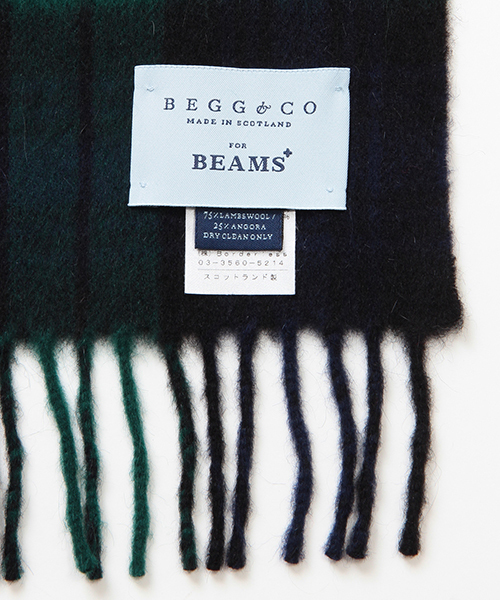 BEAMS PLUS（ビームスプラス）の「BEGG×BEAMS PLUS / 別注 タータンチェック柄 マフラー（マフラー・メンズ・チャコールグレー/ブラウン系その他/レッド系その他/グリーン系その他・ONE SIZE）」の10枚目の写真