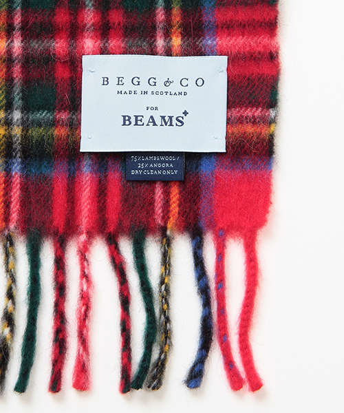 BEAMS PLUS（ビームスプラス）の「BEGG×BEAMS PLUS / 別注 タータンチェック柄 マフラー（マフラー・メンズ・チャコールグレー/ブラウン系その他/レッド系その他/グリーン系その他・ONE SIZE）」の11枚目の写真