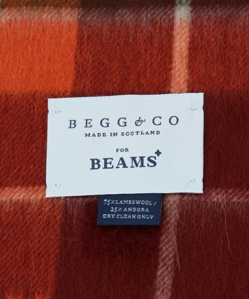 BEAMS PLUS（ビームスプラス）の「BEGG×BEAMS PLUS / 別注 タータンチェック柄 マフラー（マフラー・メンズ・チャコールグレー/ブラウン系その他/レッド系その他/グリーン系その他・ONE SIZE）」の17枚目の写真