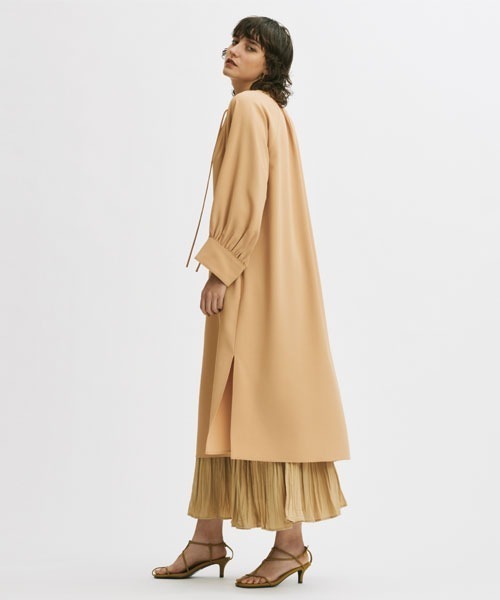 Mila Owen（ミラオーウェン）の「ワッシャープリーツナロースカート（スカート・レディース・チャコールグレー/イエロー/アイボリー・0/1）」の4枚目の写真