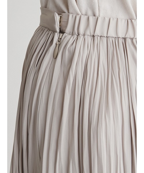 Mila Owen（ミラオーウェン）の「ワッシャープリーツナロースカート（スカート・レディース・チャコールグレー/イエロー/アイボリー・0/1）」の8枚目の写真