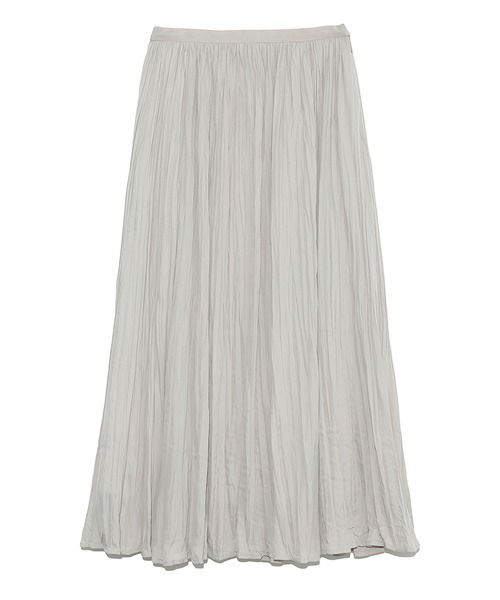 Mila Owen（ミラオーウェン）の「ワッシャープリーツナロースカート（スカート・レディース・チャコールグレー/イエロー/アイボリー・0/1）」の15枚目の写真