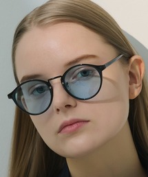 キャリー ウェリントンサングラス ブルーレンズ サングラス（ブルー・ネイビー/青色系・ウェリントン