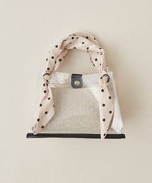 natural couture | サテンハンドルクリアトートバッグ(トートバッグ)