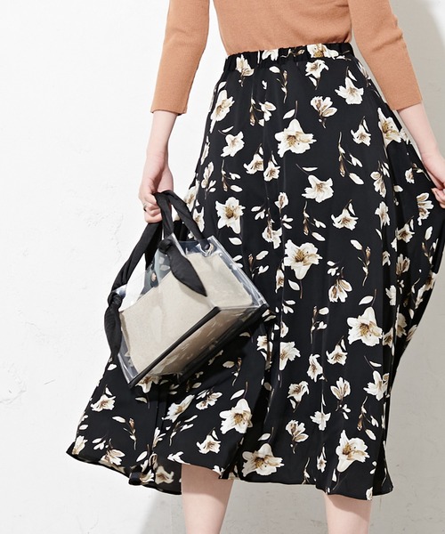 natural couture（ナチュラルクチュール）の「サテンハンドルクリアトートバッグ（トートバッグ・レディース・ブラック/ブラウン/ドット・FREE）」の14枚目の写真