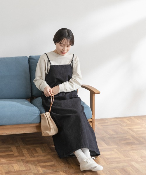 FORK&SPOON(フォークアンドスプーン)の「【WEB限定】FORK&SPOON デニムサロペットスカート(ワンピース・レディース・インディゴブルー/ブラック・ONE SIZE)」の12枚目の写真