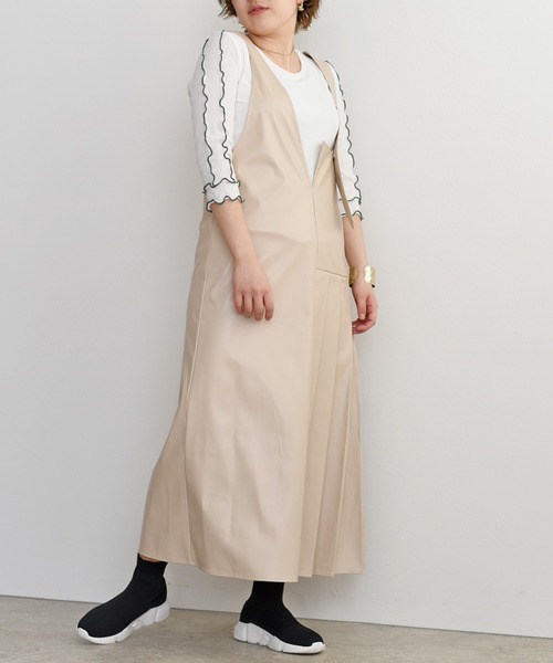 palm RICHE(ポームリシュ)の「前後2way 配色メロートップス(Tシャツ/カットソー・レディース・ブラック/オフホワイト/ミント・M)」の20枚目の写真