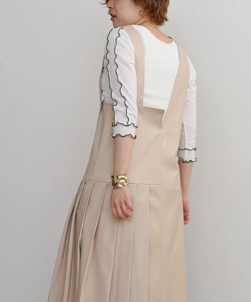 palm RICHE(ポームリシュ)の「前後2way 配色メロートップス(Tシャツ/カットソー・レディース・ブラック/オフホワイト/ミント・M)」の21枚目の写真
