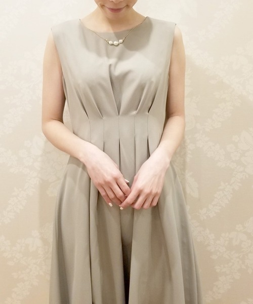 KATHARINE ROSS（キャサリンロス）の「【KATHARINE ROSS】●結婚式 ウエストタックノースリーブドレス（ドレス・レディース・ブルー/ライトグリーン/ライトブルー/ラベンダー・MEDIUM）」の2枚目の写真